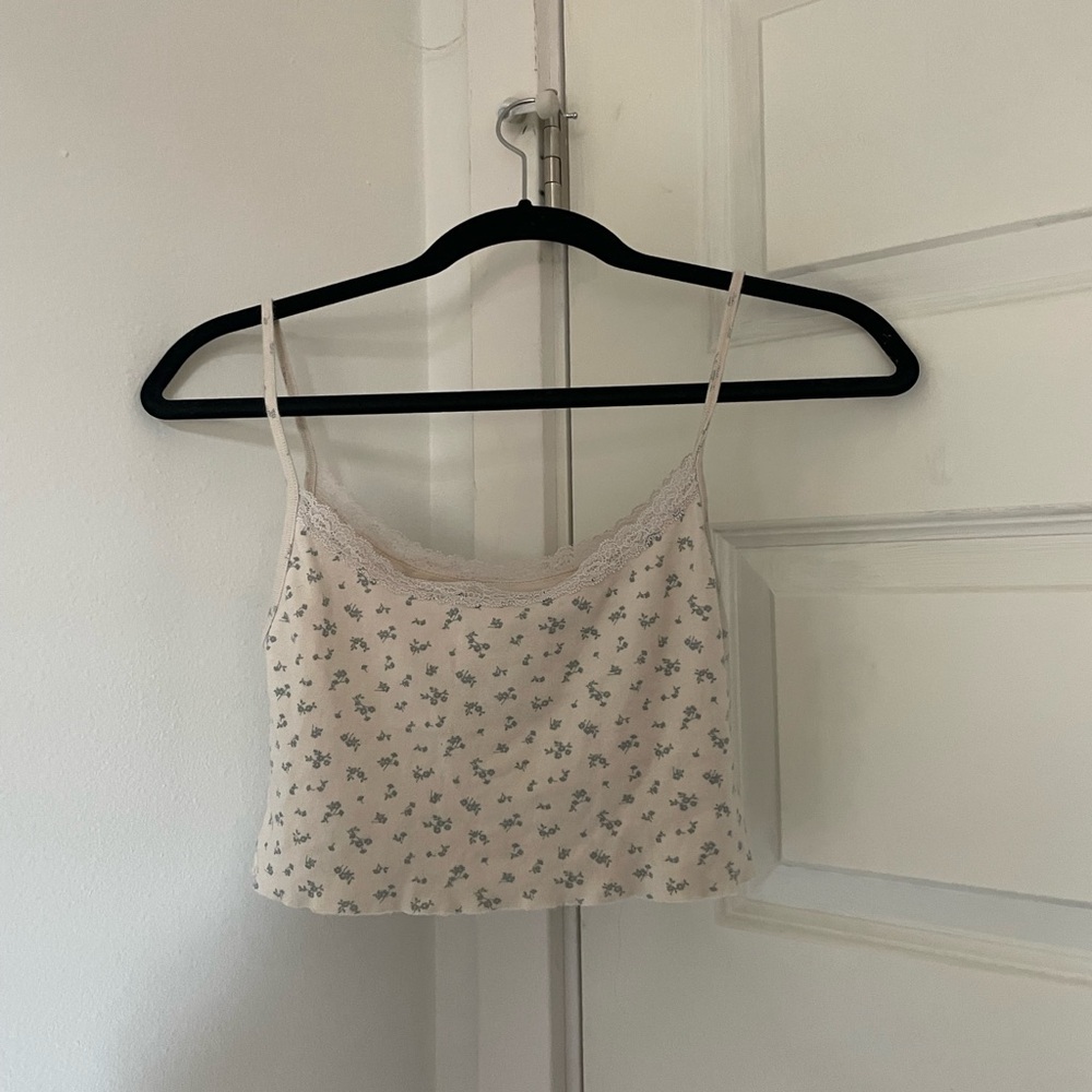 Brandy Melville floral tank top